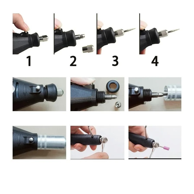 Electric Mini Drill And Rotary Tool Kit With Variable Speed For Engraving Grinding And Polishing 4