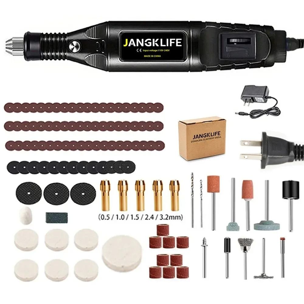 Electric Mini Drill And Rotary Tool Kit With Variable Speed For Engraving Grinding And Polishing 7