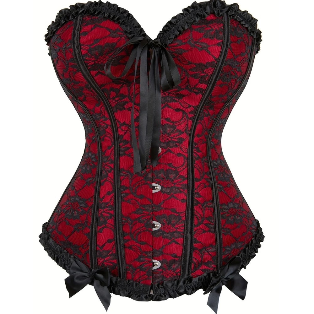 Gothic Overbust Waist Slimming Corset Top 0