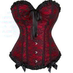 gothic overbust waist slimming corset top