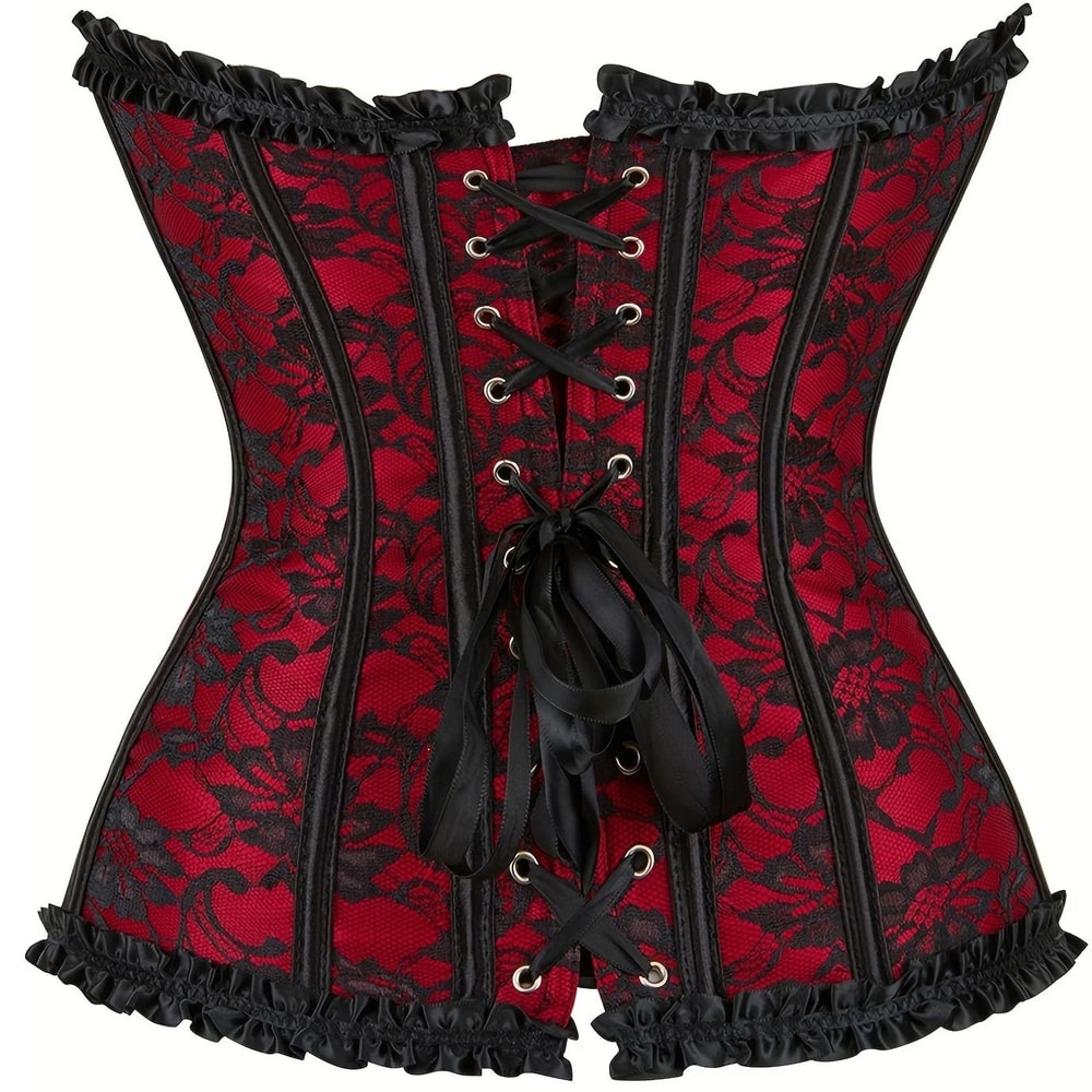Gothic Overbust Waist Slimming Corset Top 1