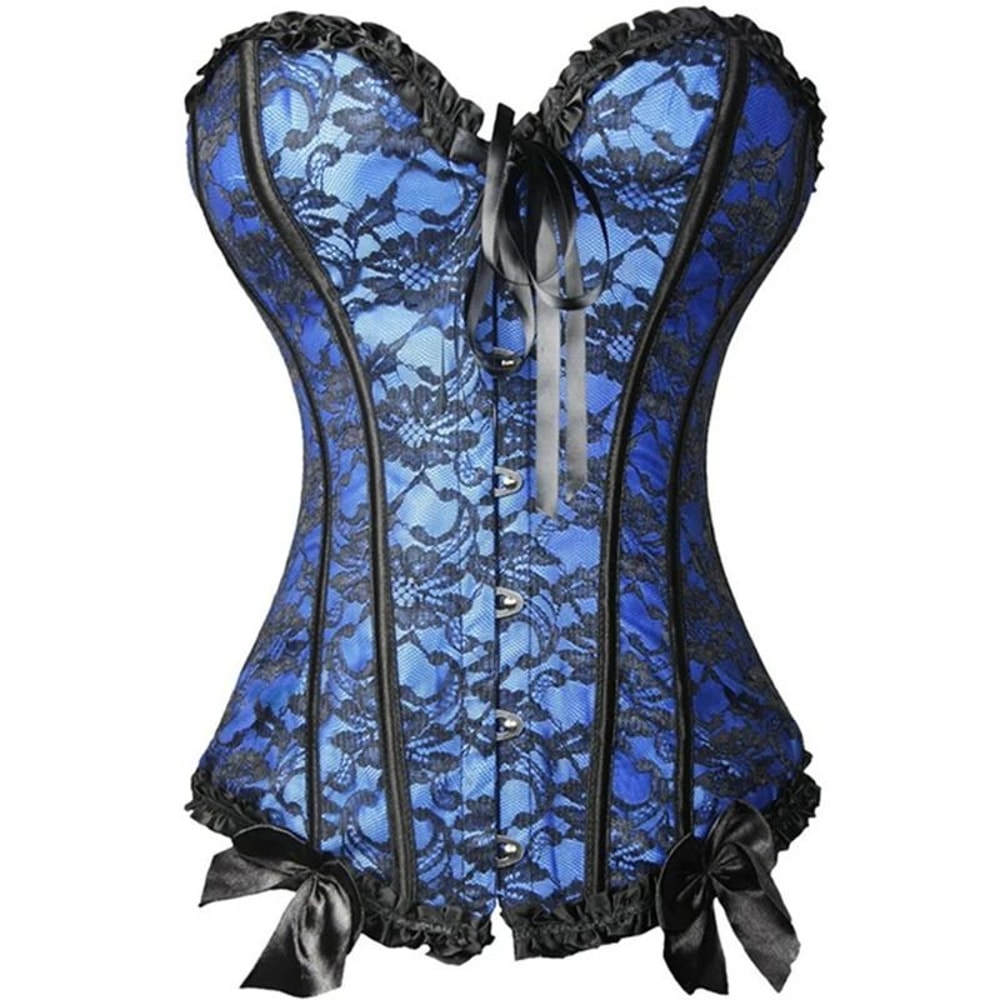 Gothic Overbust Waist Slimming Corset Top 6