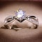 Zirconia Six Claw Elegant Ring For Women 7