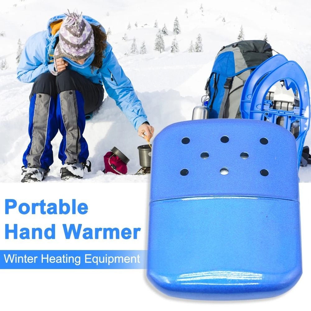 Reusable Liquid Fuel Hand Warmer Portable Metal Pocket Heater 2