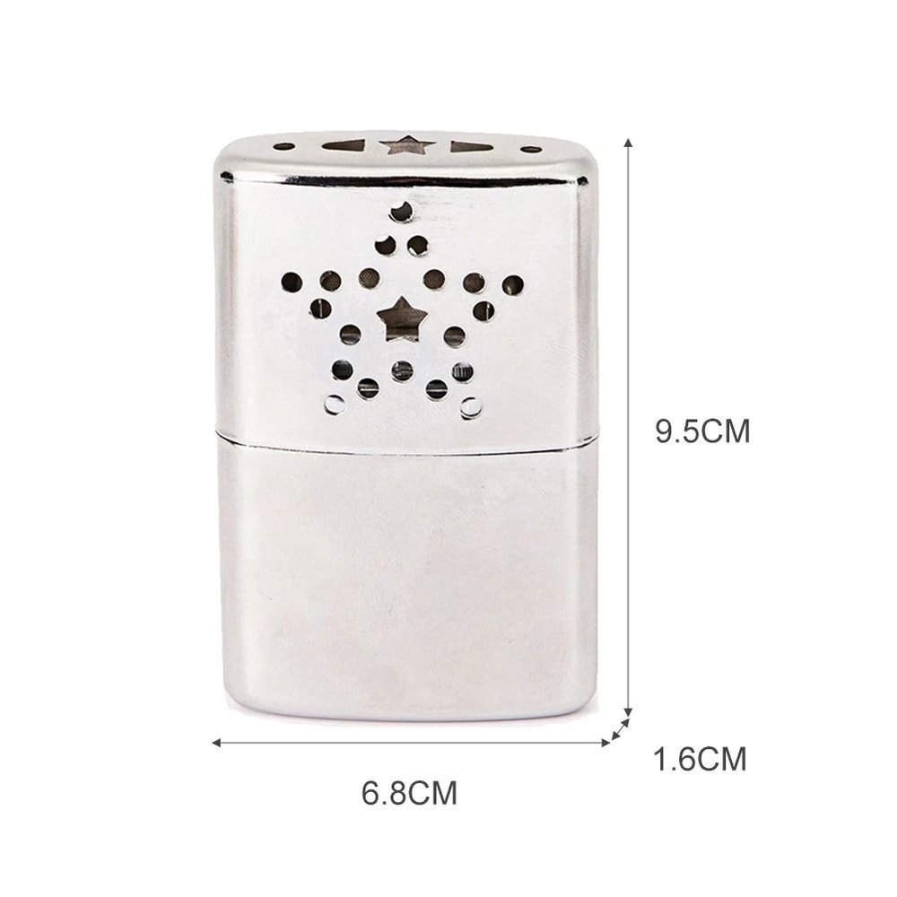 Reusable Liquid Fuel Hand Warmer Portable Metal Pocket Heater 6