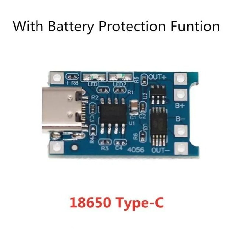 18650 Lithium Battery Charger Module 5V 1A With Protection 7