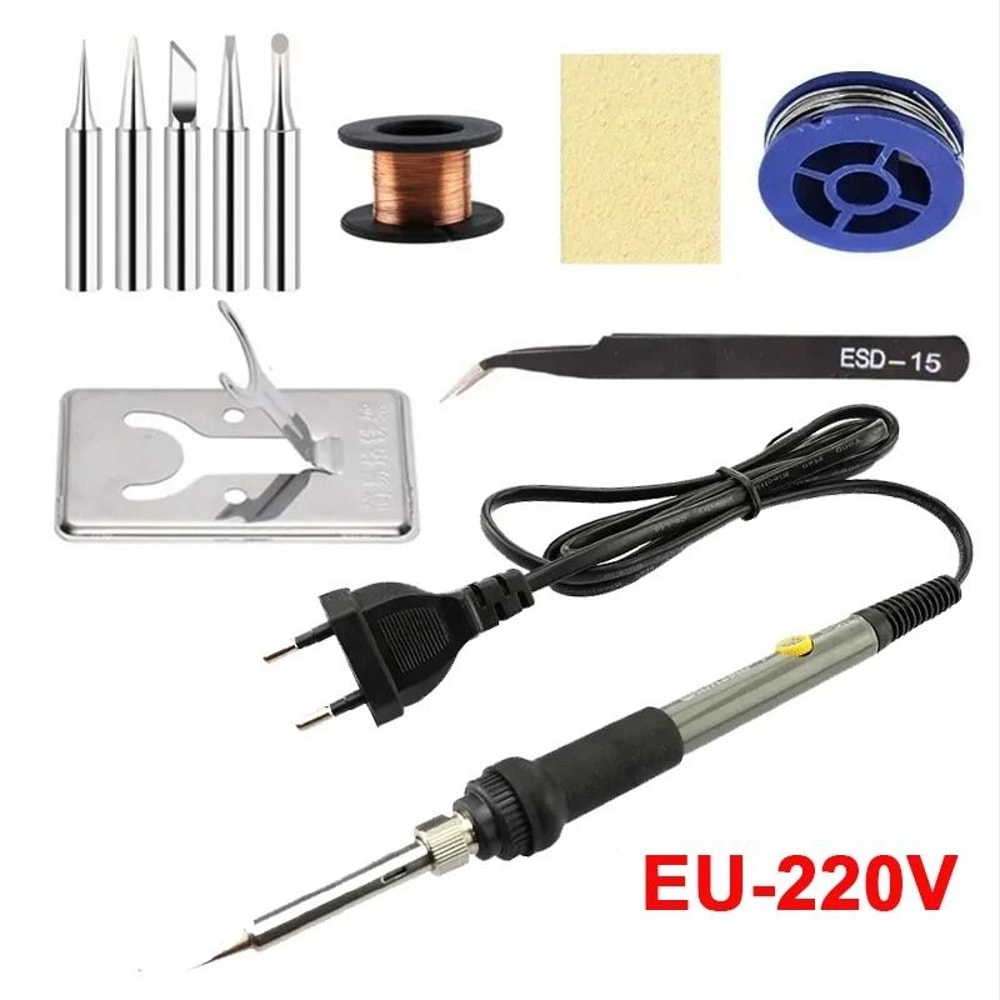 Adjustable Temperature Electric Soldering Iron 60W For DIY Repair 9