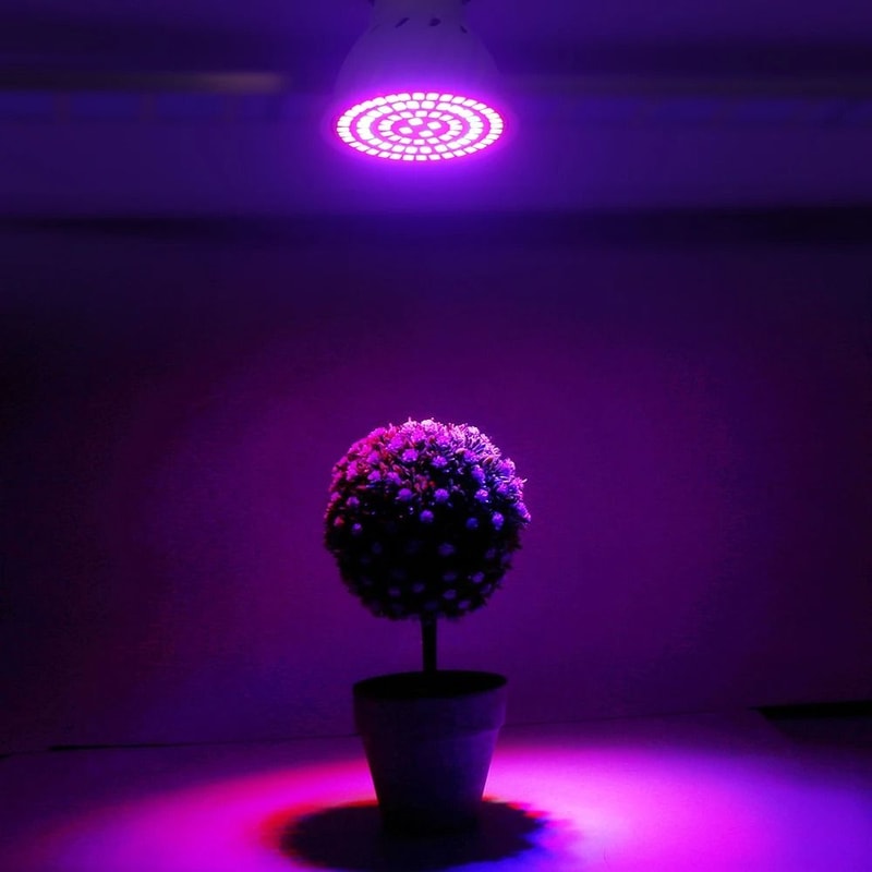 Full Spectrum LED Grow Bulb For Indoor Plants E27 60 And 80 LED Options 5