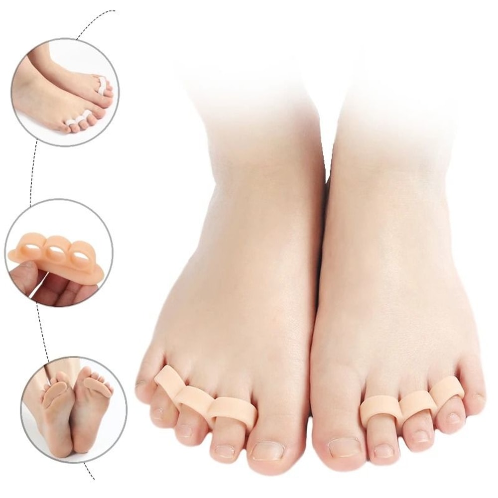 Silicone Toe Separator Pair For Hammer Toe And Bunion Support 4