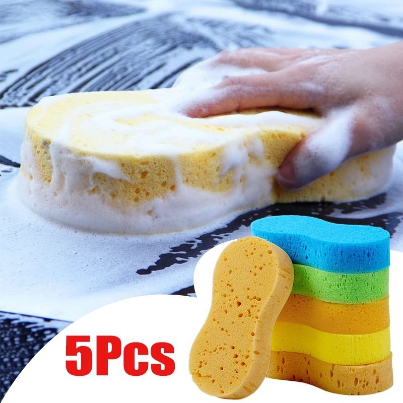Large Honeycomb Car Wash Sponge High Density Auto Cleaning Foam Block 0