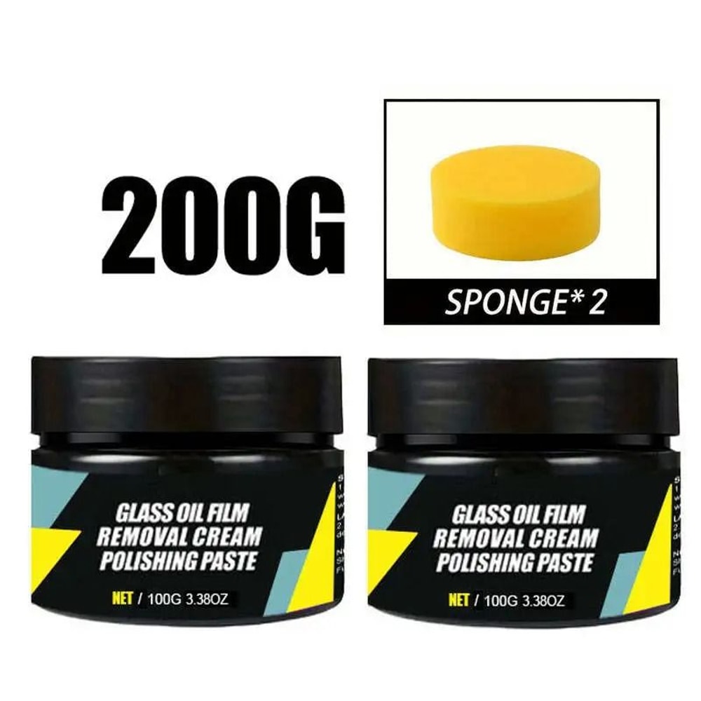Car Glass Polish Coating Kit For Windshield Oil Film Removal And Anti Rain Protection 9