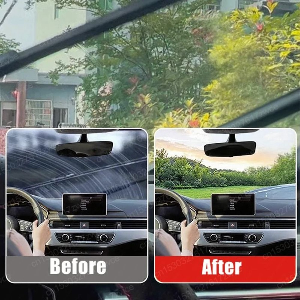 Car Glass Polish Coating Kit For Windshield Oil Film Removal And Anti Rain Protection 4