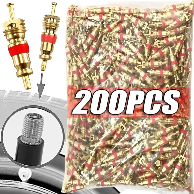 Tire Valve Core Removal Tool Kit With Copper Valve Cores And Wrench 0