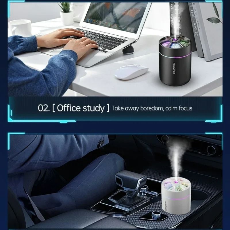 Air Humidifier 180ML Aroma Diffuser With Colorful Lights For Home And Car 5