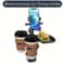 Car Cup Holder Tray Expander 3 In 1 Detachable Food Table With Adjustable Base 4