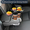 Car Cup Holder Tray Expander 3 In 1 Detachable Food Table With Adjustable Base 5