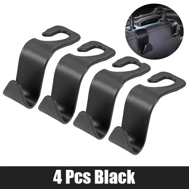 Universal Car Seat Headrest Hook Set For Back Seat Storage Organization 1