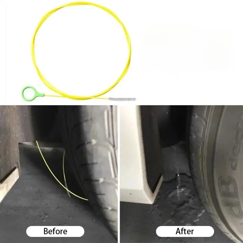 Car Drain Unclogger Cleaning Brush Long Hose Sunroof And Drain Hole Cleaner Tool 5