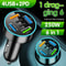 Car Charger Adapter 6 Port Fast Charging PD And QC30 With Digital Display 0