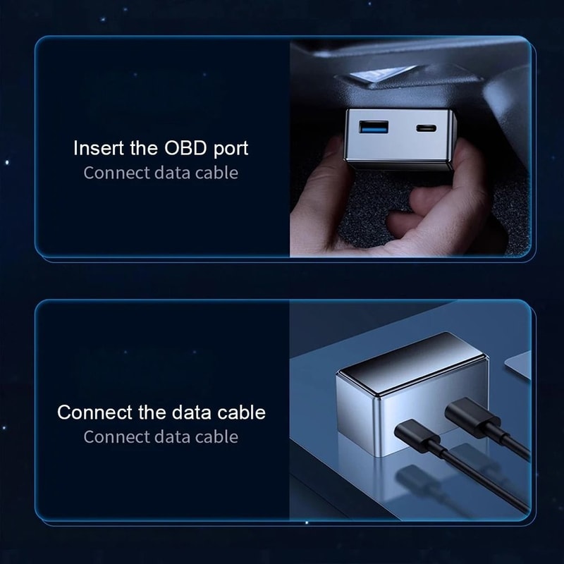 OBD Adapter Charging Splitter USB C Port Charger For Tesla Model 3 And Model Y 3