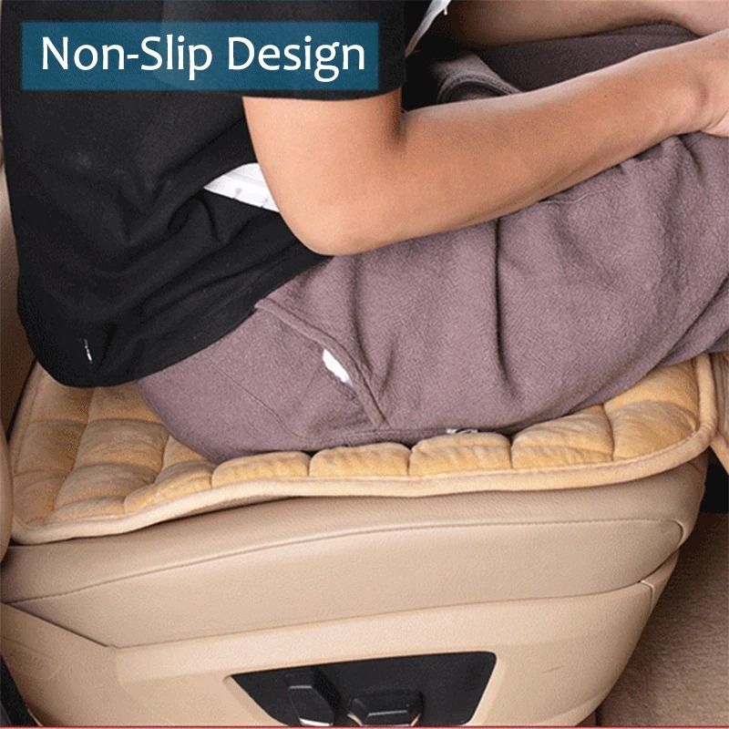 Plush Car Seat Cover Soft Universal Seat Cushion Anti Slip Protector For Cars And SUVs 3