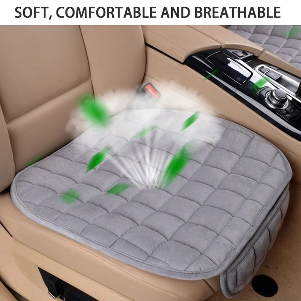 Plush Car Seat Cover Soft Universal Seat Cushion Anti Slip Protector For Cars And SUVs 4