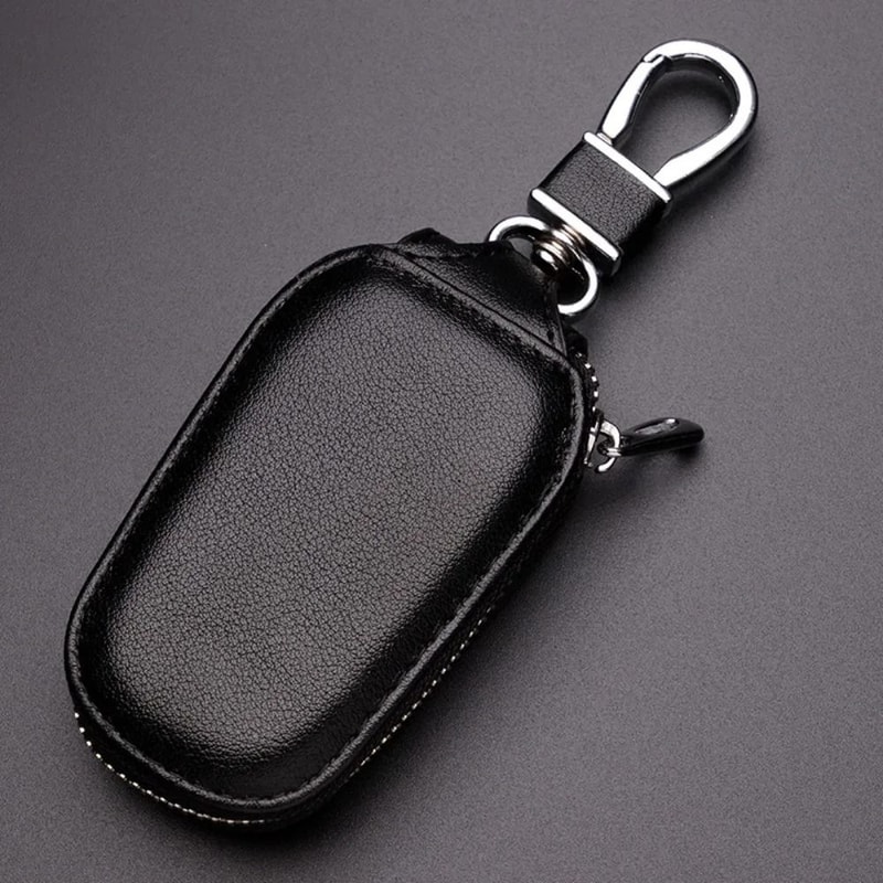Leather Key Holder Case Keychain Wallet Organizer For Car Keys And House Keys 7