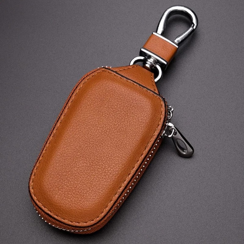 Leather Key Holder Case Keychain Wallet Organizer For Car Keys And House Keys 9