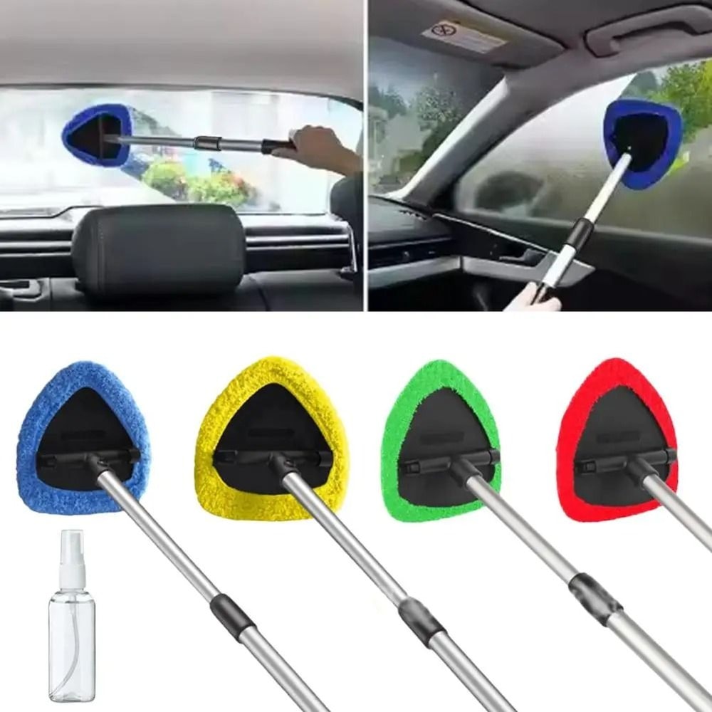 Telescopic Windshield Brush Microfiber Window Glass Cleaner Mist Eliminator 2