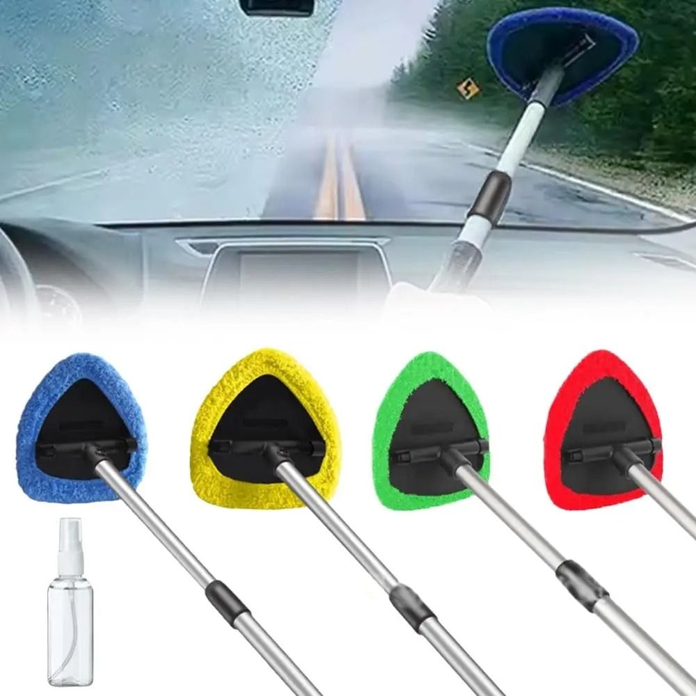 Telescopic Windshield Brush Microfiber Window Glass Cleaner Mist Eliminator 3