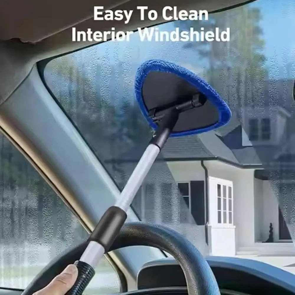 Telescopic Windshield Brush Microfiber Window Glass Cleaner Mist Eliminator 4