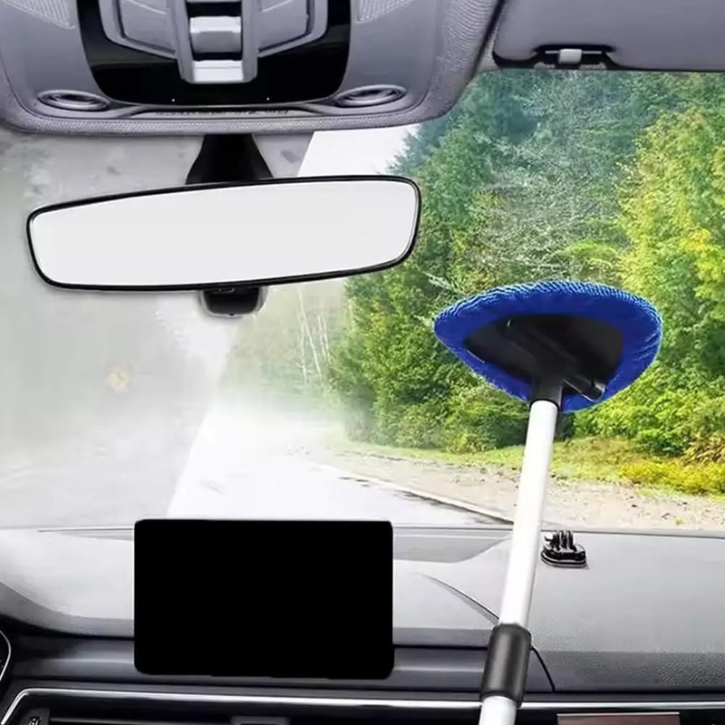 Telescopic Windshield Brush Microfiber Window Glass Cleaner Mist Eliminator 5
