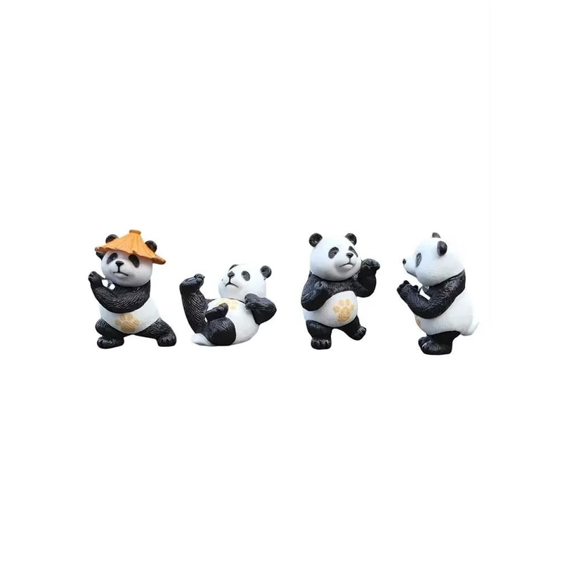 Panda Mini Car Ornaments Set For Dashboard And Desk Decoration 6