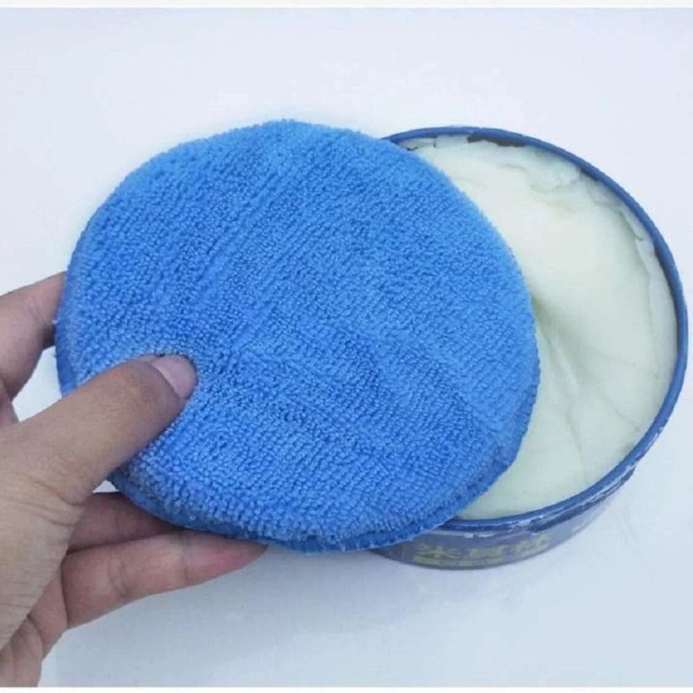 Microfiber Wax Applicator Pads 5 Inch Car Polishing Sponges With Finger Pocket 3