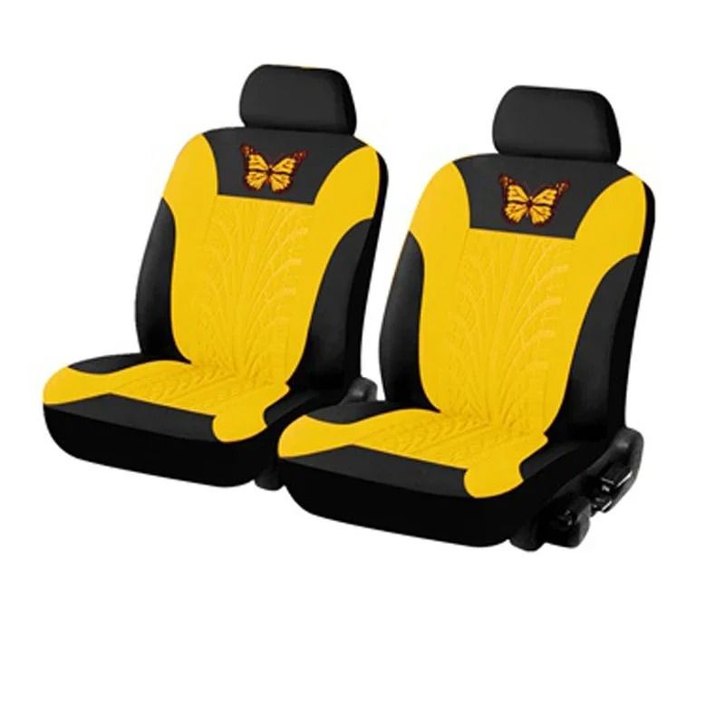 Butterfly Embroidery Car Seat Cover Set Universal Fit Front Or Full Set 12