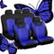Butterfly Embroidery Car Seat Cover Set Universal Fit Front Or Full Set 8