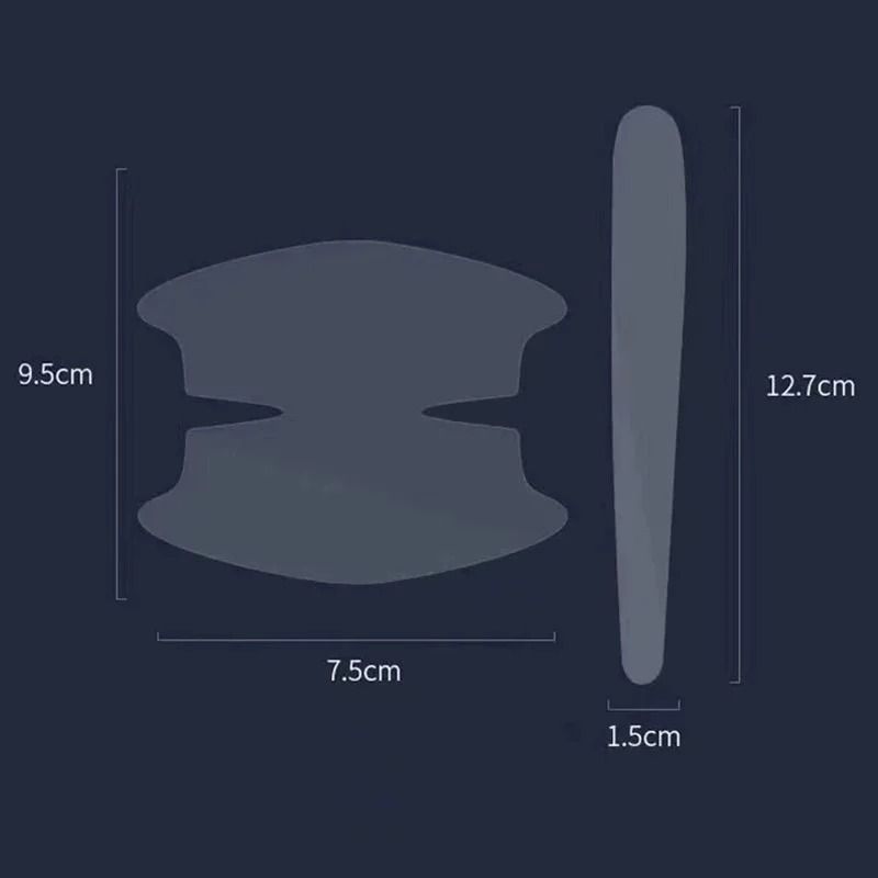 Car Door Handle Protective Film Set Scratch Resistant Stickers For Door Bowls 4