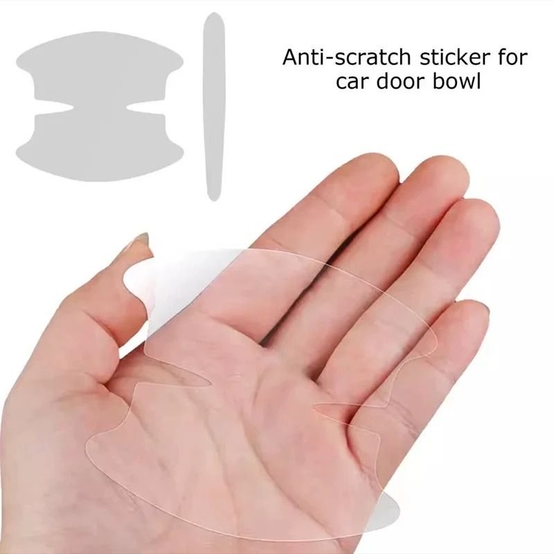 Car Door Handle Protective Film Set Scratch Resistant Stickers For Door Bowls 5
