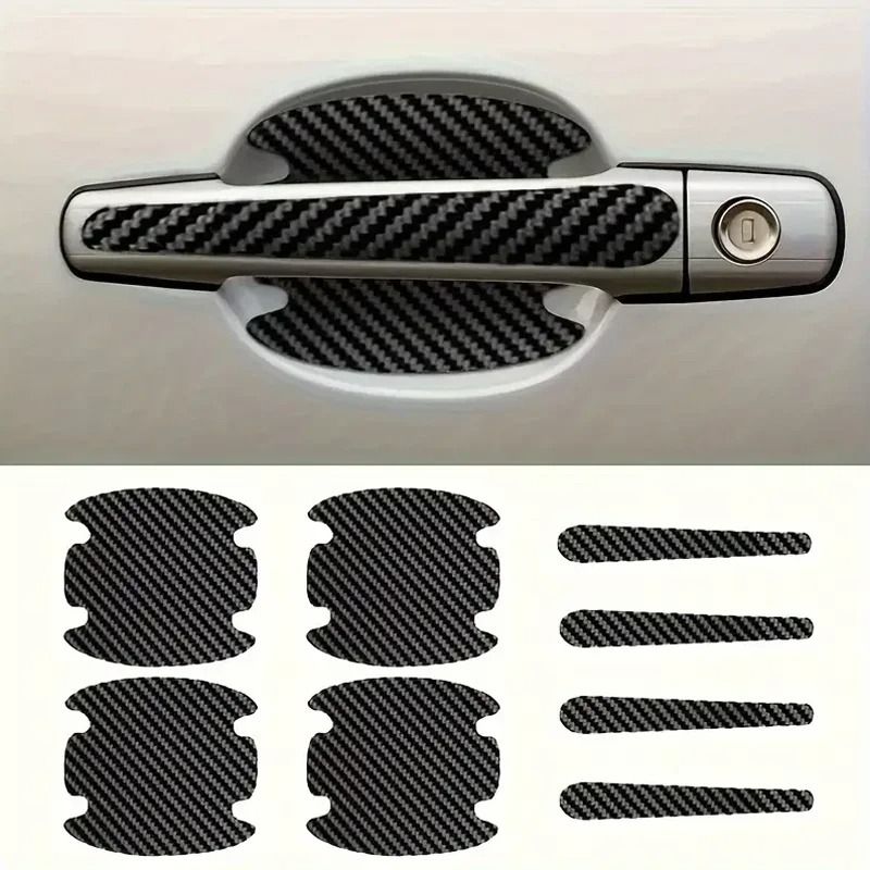 Car Door Handle Protective Film Set Scratch Resistant Stickers For Door Bowls 8
