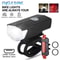 USB Rechargeable Bike Light Set Front And Rear LED Bicycle Headlight And Taillight 0