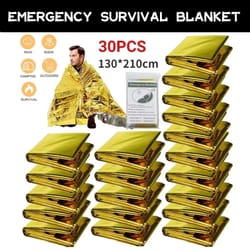 emergency survival blanket gold silver thermal rescue sheet waterproof first aid outdoor gear