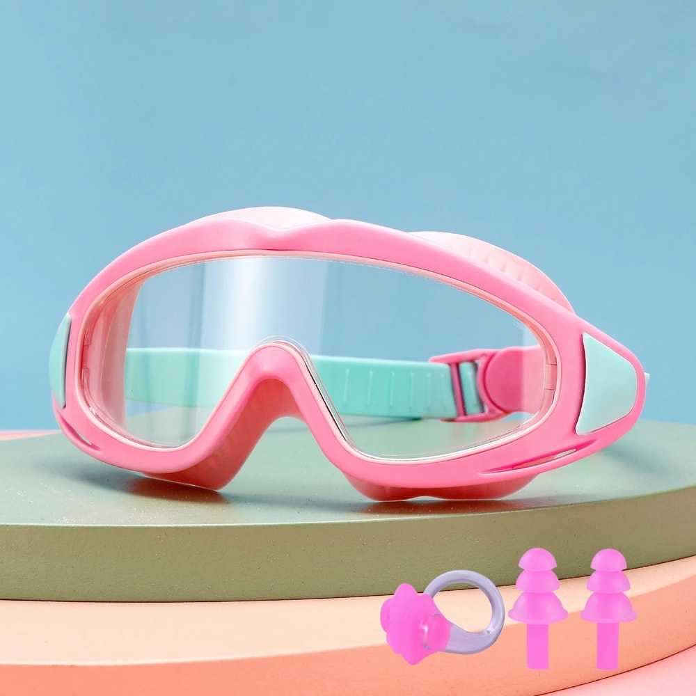 Kids Swimming Goggles Anti Fog UV Protection Wide View Waterproof Pool Glasses 9