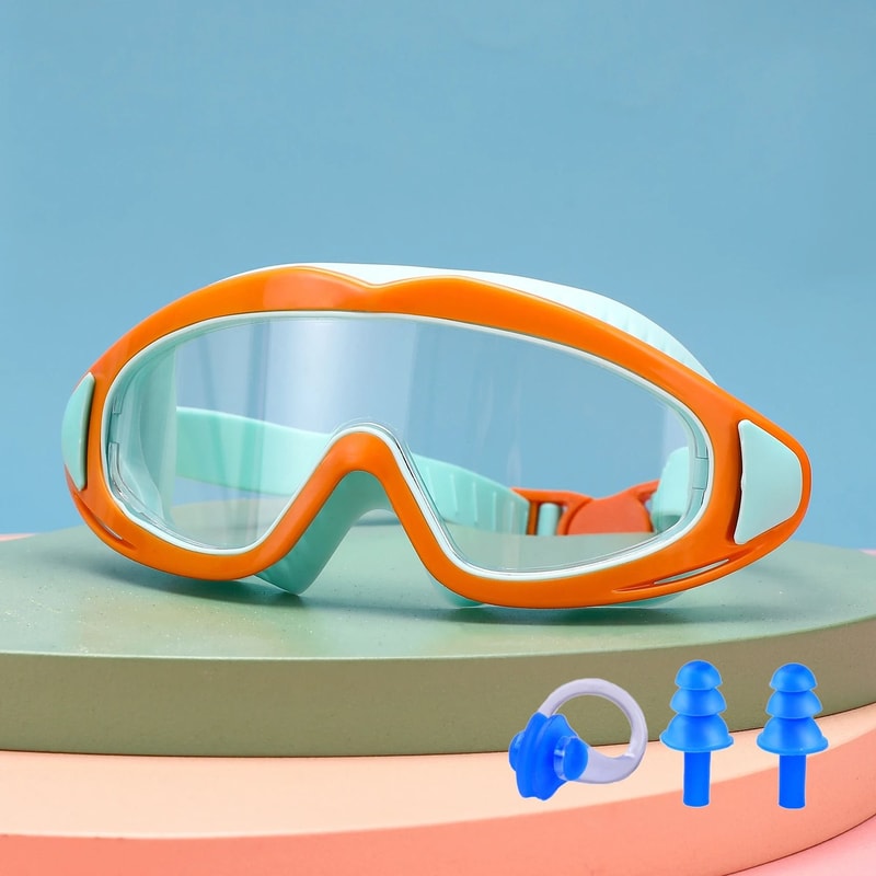 Kids Swimming Goggles Anti Fog UV Protection Wide View Waterproof Pool Glasses 11