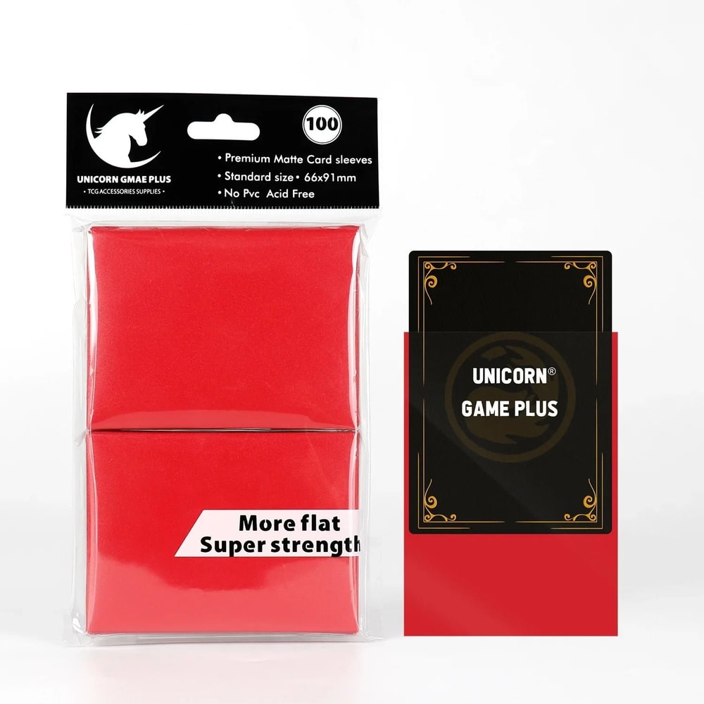Matte Standard Card Sleeves 100 Pack Trading Card Protectors For TCG And Board Games 9