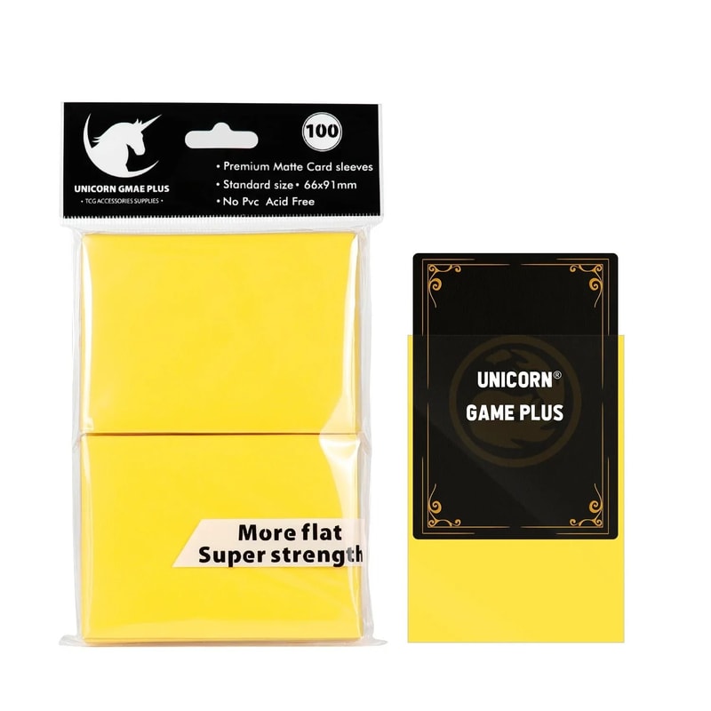 Matte Standard Card Sleeves 100 Pack Trading Card Protectors For TCG And Board Games 12