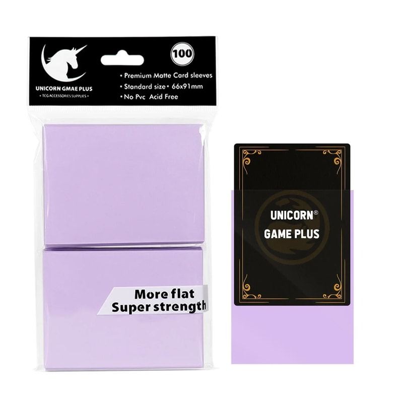 Matte Standard Card Sleeves 100 Pack Trading Card Protectors For TCG And Board Games 21