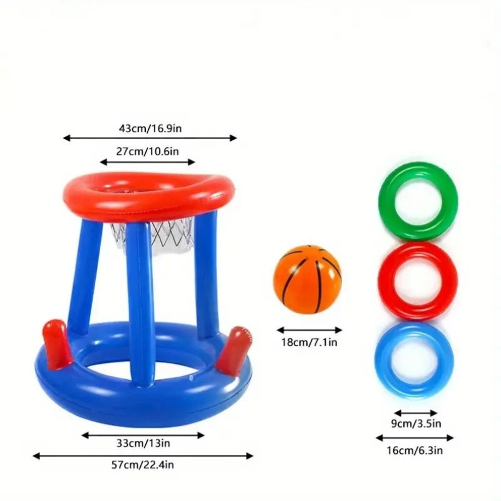 Inflatable Water Basketball Hoop Floating Pool Game For Kids And Adults 1