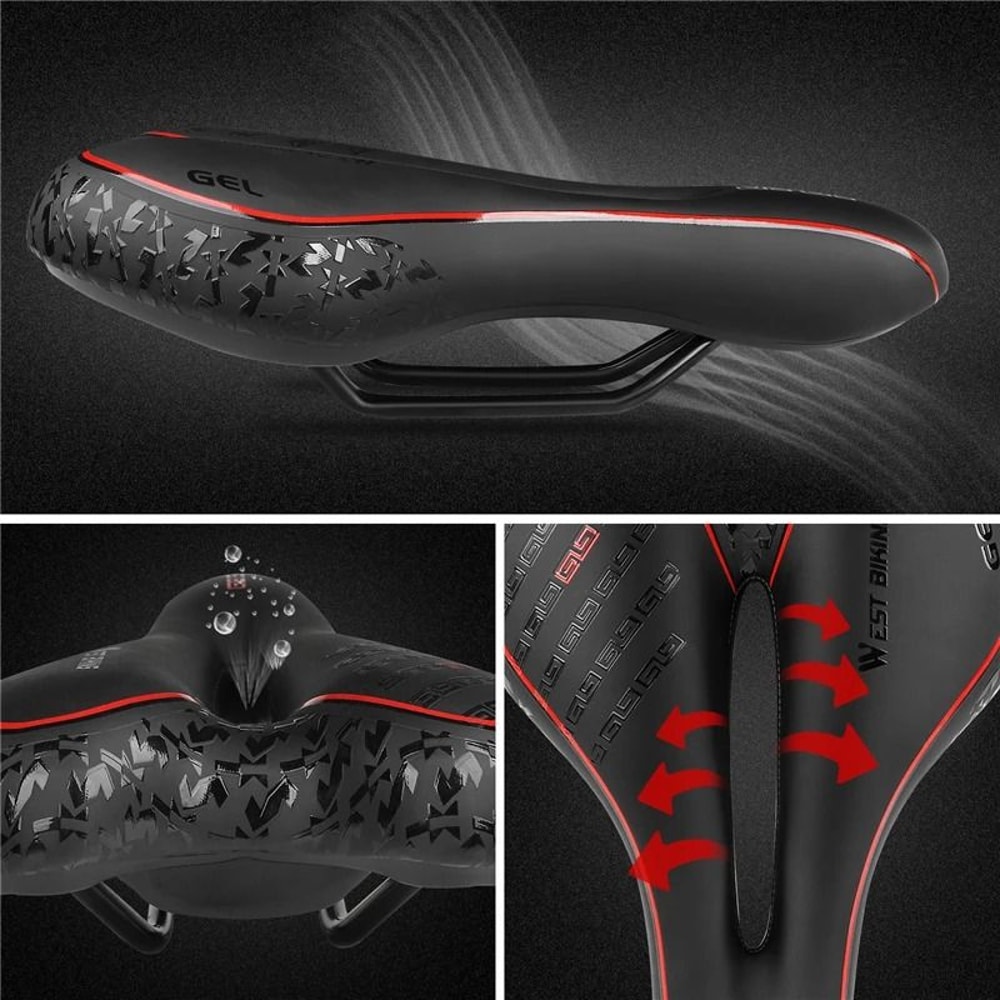 Gel Comfort Bicycle Saddle For Road MTB BMX Painless Cycling Seat 3