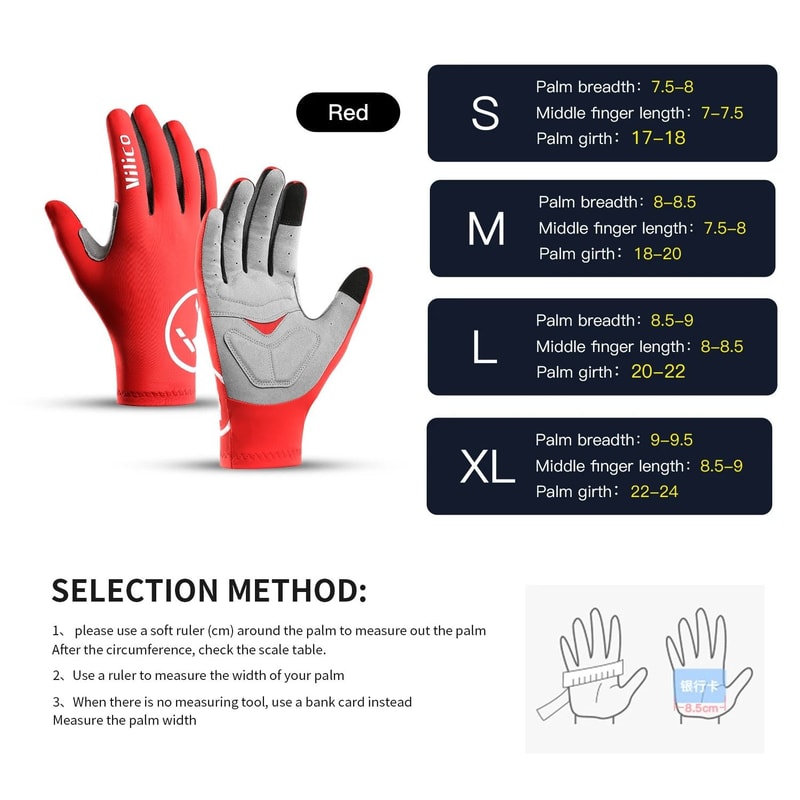 Professional Cycling Gloves With Touch Screen And Shock Absorption 5