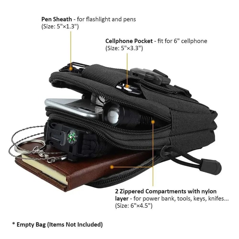 Tactical Waist Bag Molle EDC Pouch For Outdoor Hiking And Work 4